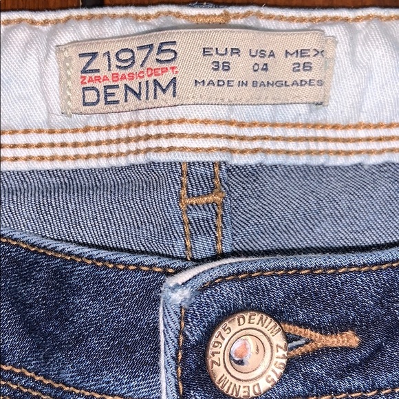 Z1975 Zara Basic Denim, size 4 - Picture 8 of 13